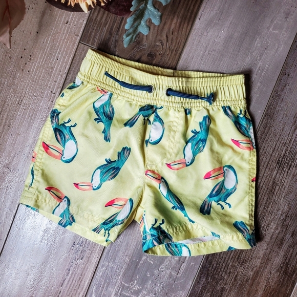Rashguard And Swim Trunks 2pc Set By Carter's Child Of Mine Size 12m EUC - Picture 4 of 16